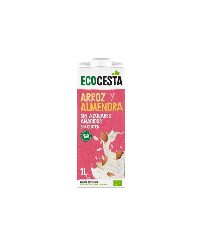 Leche arroz almendras sin azúcar s/g, Ecocesta