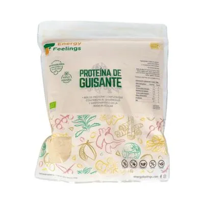Proteína de guisante vainilla sin gluten BIO 1 kg, Energy Feelings
