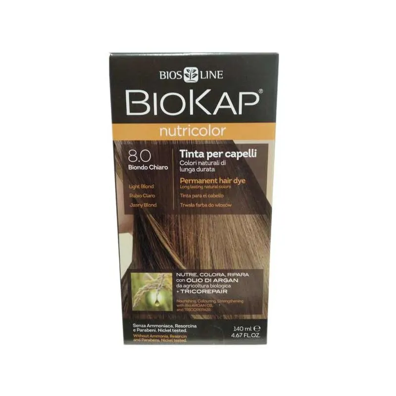 Nutricolor 8.0 lichtblond 140 ml, Biokap