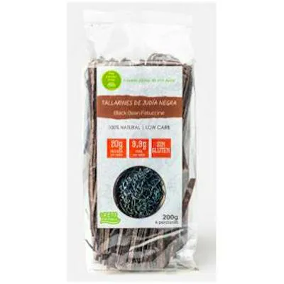 Tallarines de judia negra proteicos sin gluten 250 g, The Konjac Shop