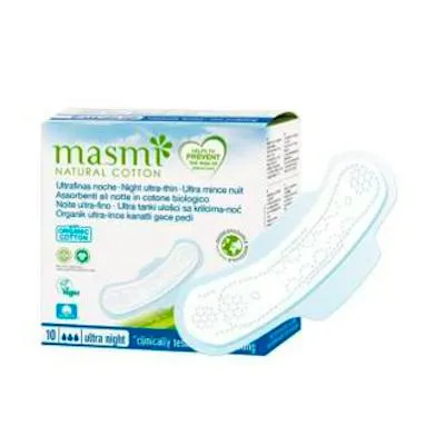 Compresas ultra finas noche alas 10 uds., Masmi