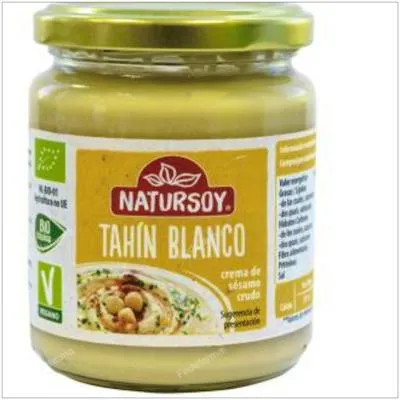 Tahin blanco crudo 250 g, Natursoy