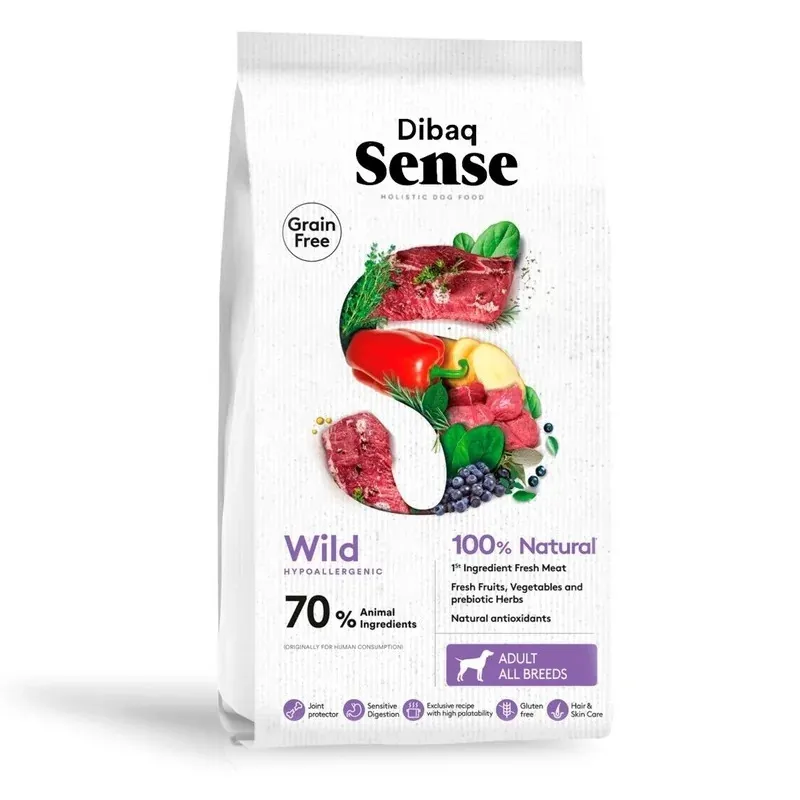 Dibaq sense salvaje ciervo-jabali perro adulto 2 kg, Dibaq Vet