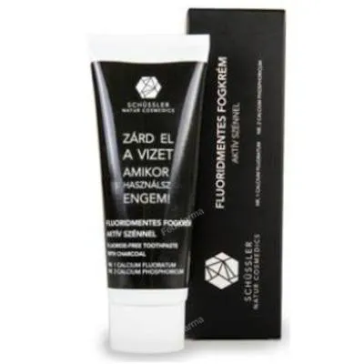 Schussler natur tandpasta met actieve kool 75 ml, Schussler Natur Cosmedics