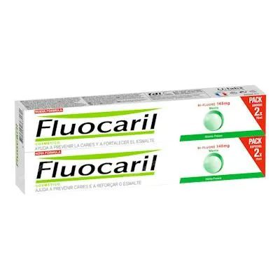 Bi-fluore duplo 145 mg menta 2 x 75 ml, Fluocaril