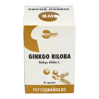 Ginkgo biloba phytogranulos 45 cápsulas, Waydiet Natural Products