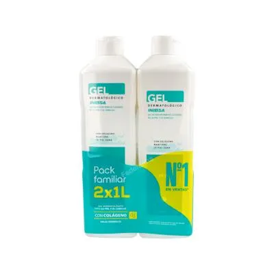 Pack viaje 2 geles dermat 1 l, Inibsa
