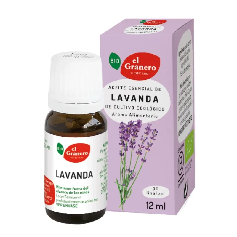 Organic lavender essential oil 12 ml, El Granero