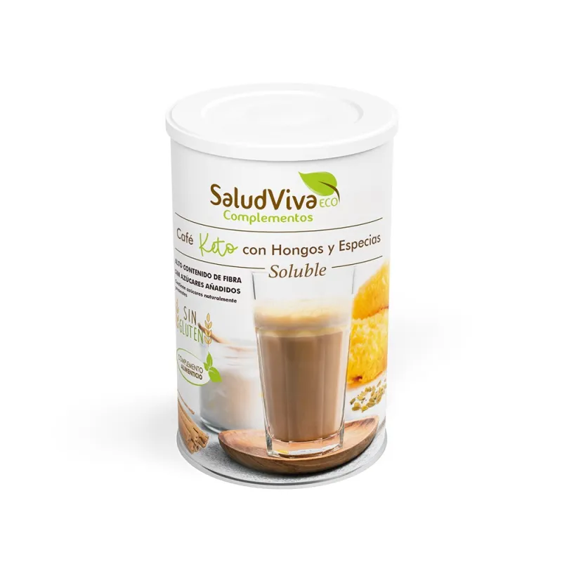 Café keto con hongos y especias soluble, Salud Viva
