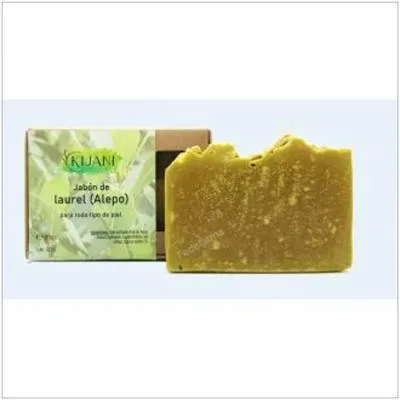 Jabón en pastilla de laurel (Alepo) 80 g, Kijani