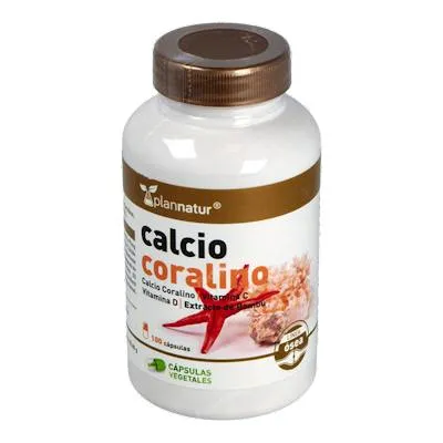 Calcio coralino 100 cápsulas, Plannatur