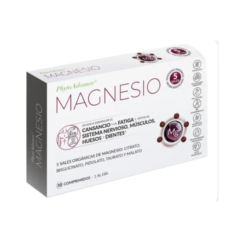 Magnésio (1 por dia) 30 comprimidos, Phyto Advance