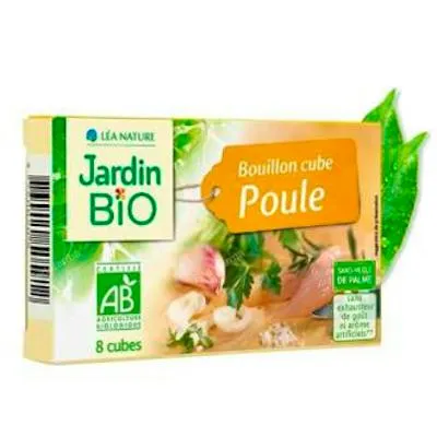 Caldo de pollo 8cubitosx BIO 10 g, Jardin Bio