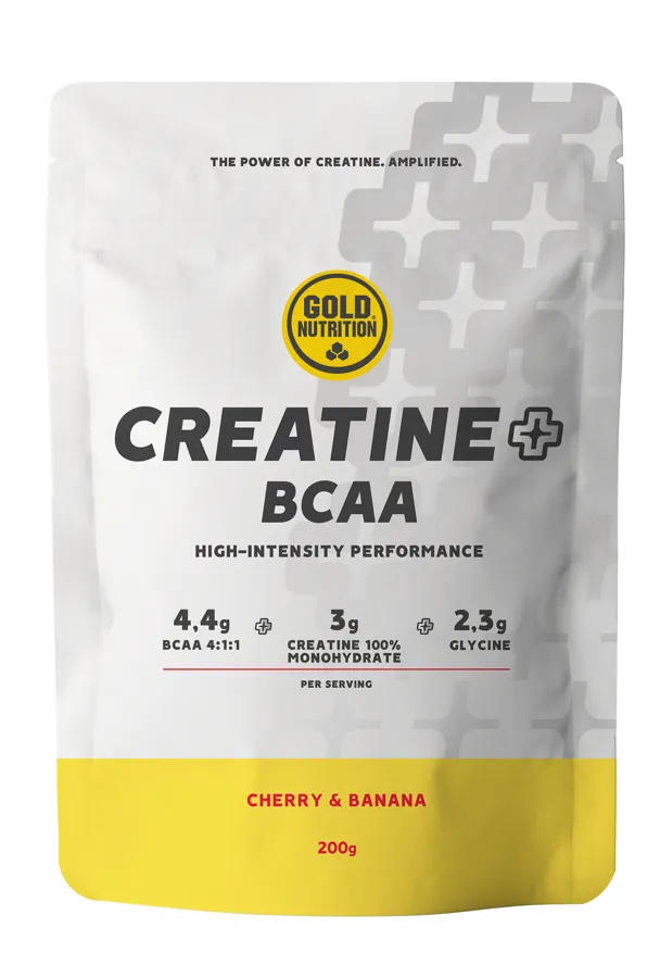 Goldnutrition creatine + bcaa - cereza/plátano 200 g, Gold Nutrition