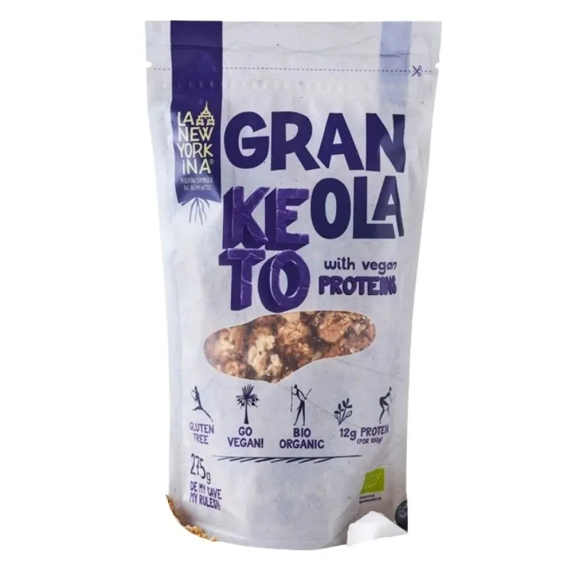Granola keto sin gluten la new yorkina BIO 275 g, Oro Los Andes