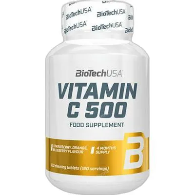 Vitamine C 500 comprimido masticable 120 tbl, Biotechusa