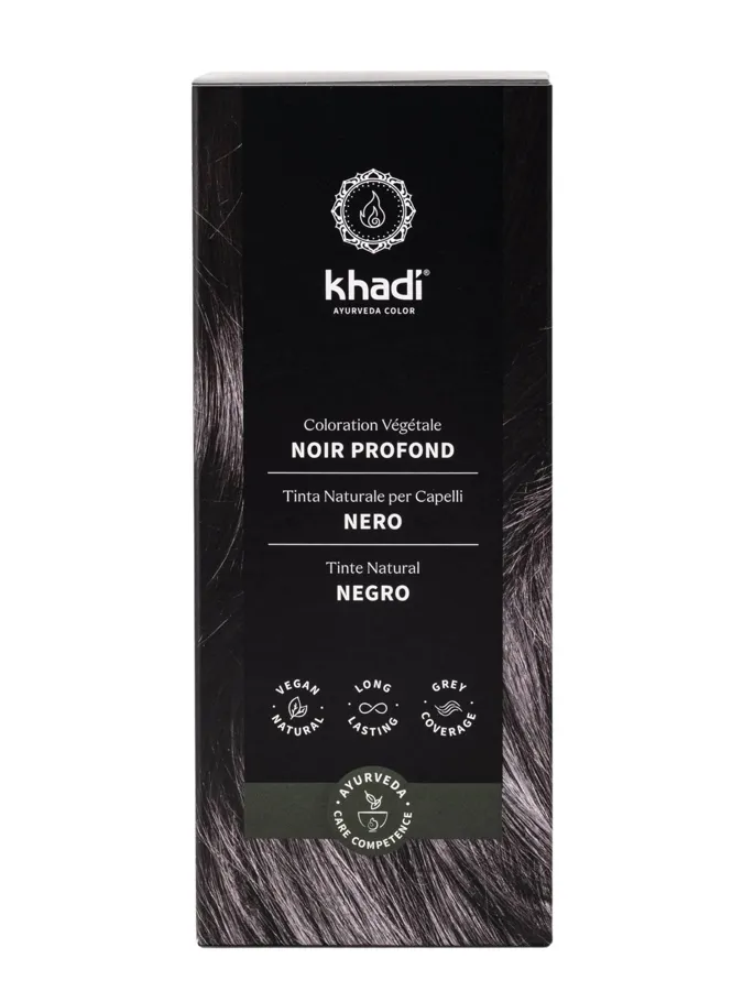 Tinte natural Negro, Khadi
