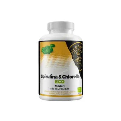 Mederi Nutrición Integrativa spirulina & chlorella BIO 500 comprimidos, Mederi Nutricion Integrativa