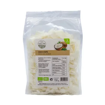 Coco chips BIO 150 g, Ecosalim