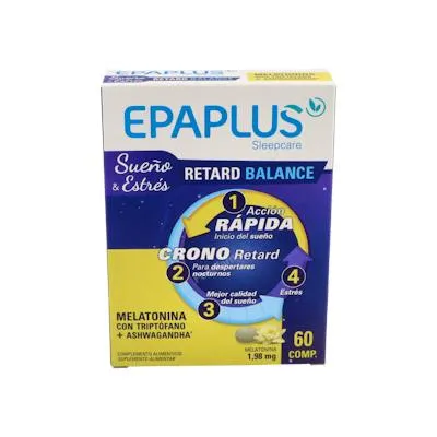 Epaplus melatonina retard balance 60 cápsulas, Epa Plus