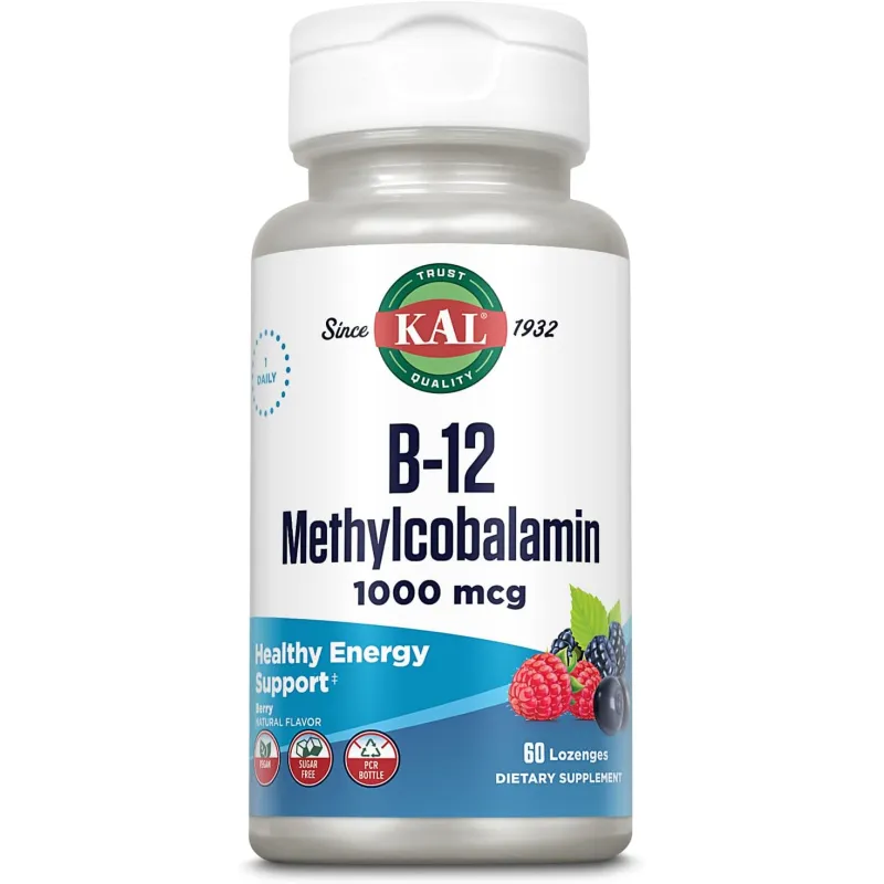 B12 methylcobalamin 1000 mcg 60 comprimidos, Kal