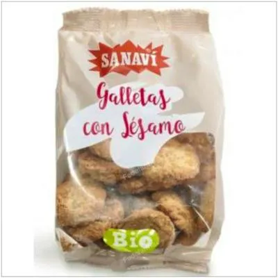 Galletas sésamo BIO 250 g, Sanavi