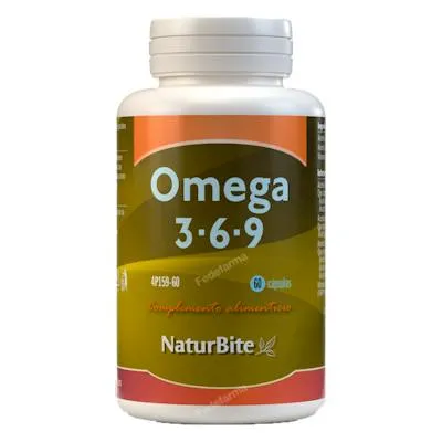 Omega 3-6-9 60 cápsulas, Naturbite