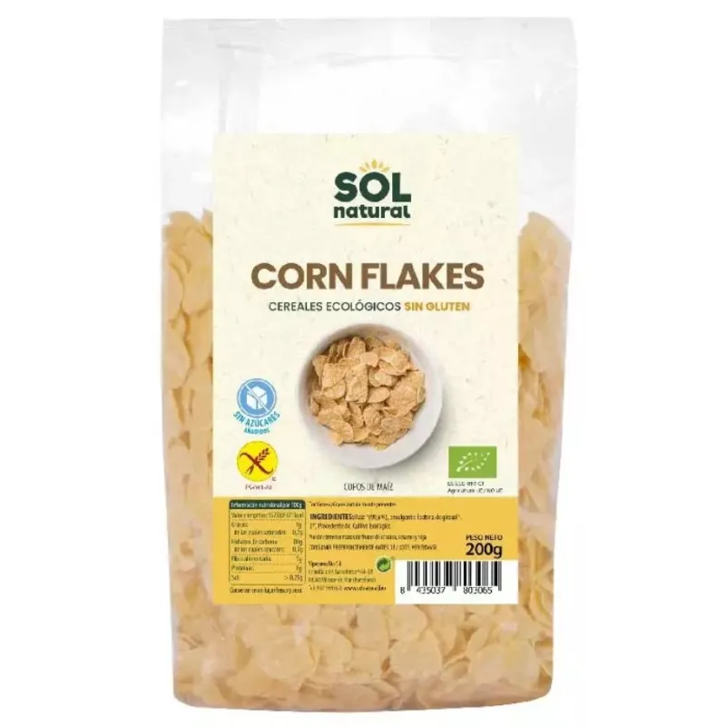 Corn flakes sin gluten 200 g, Sol Natural
