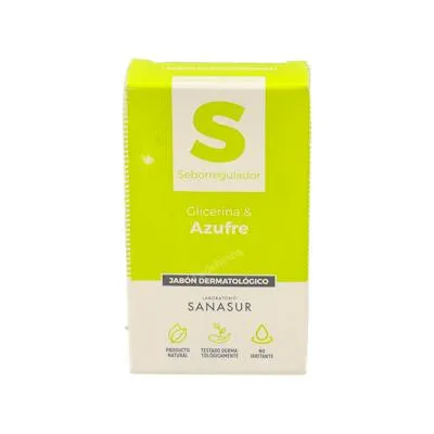 Jabón glicerina azufre 100 g, Sanasur