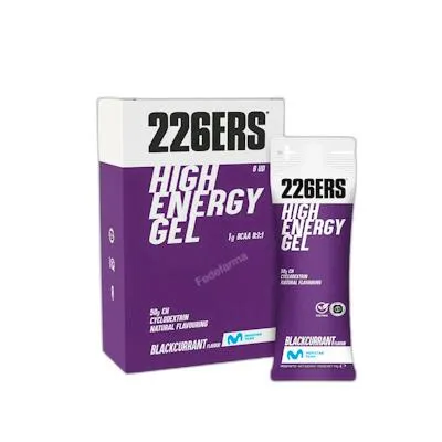Estuche 6 uds. high energy gel grosella negra 76 g, 226ers