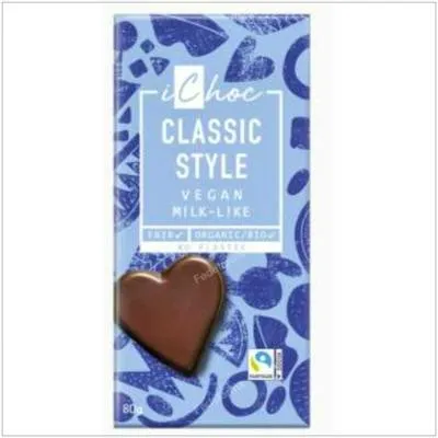 Classic style clasico chocolate BIO 80 g, Ichoc