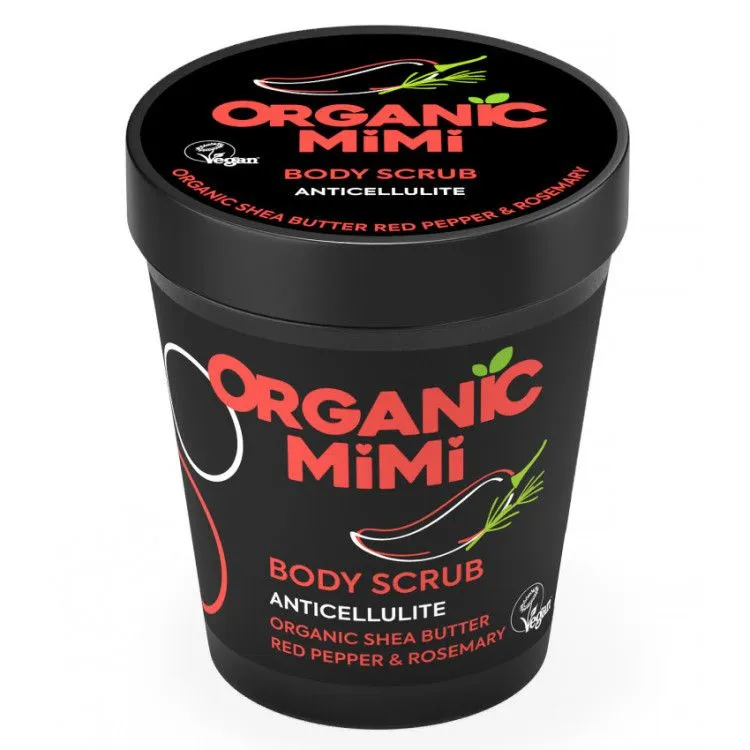 Esfoliante Corpo Anticellulite Peperoncino e Rosmarino 250 g, Organic Mimi