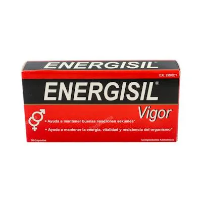 Vigor ginseng 1000 mg 30 cápsulas, Energisil