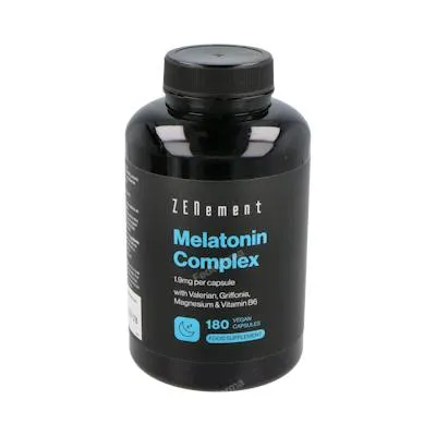 Melatonina con griffonia , mg, vit B6 180 cápsulas, Zenement