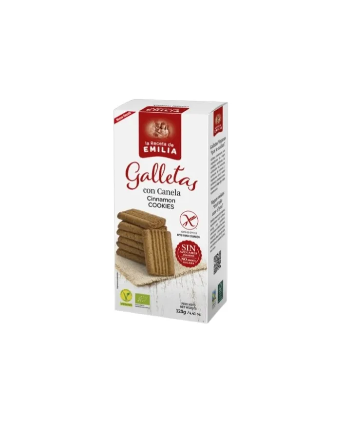 Galletas canela sin gluten receta emilia 125 g, Bio Darma