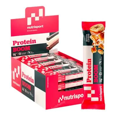 Protein boom banana caramel 24 uds., Nutrisport