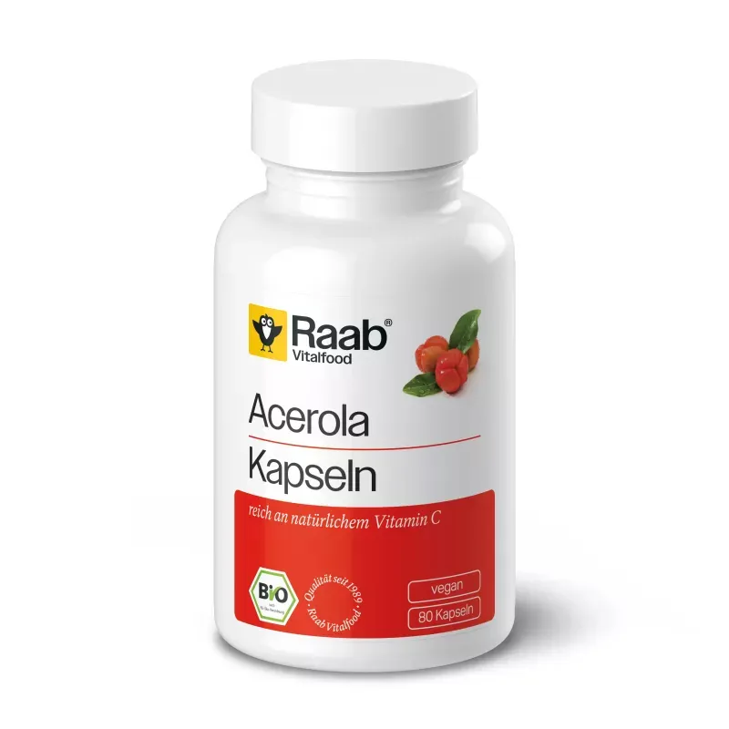 Acerola BIO 80 cápsulas, Raab