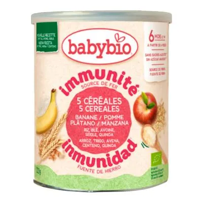 Getreidebrei 3 Früchte mit Quinoa 6 Monate ohne Zucker BIO 220 g, Babybio