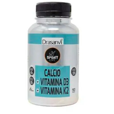 Cálcio vitamina D3+K2 sport live 90 comprimidos, Drasanvi Sport Live