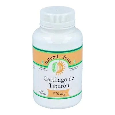 Cartílago de tiburón 750 mg 100 cápsulas, Nutri-force