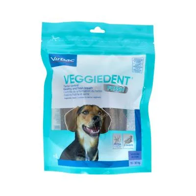 Veggiedent fresh M laminas masticables vet 15 uds., Virbac Vet