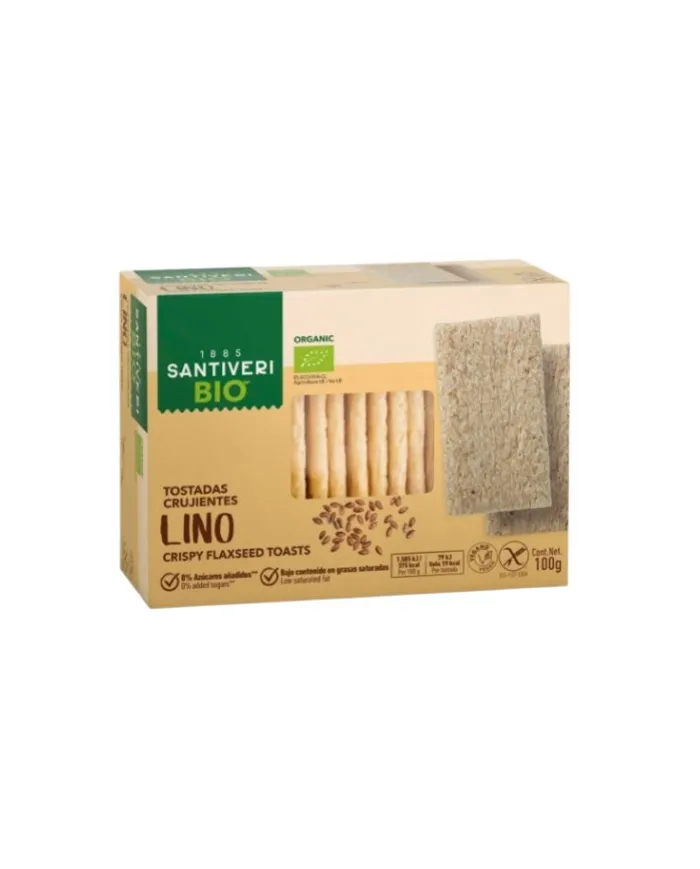 Tartines croustillantes au lin BIO 100 g, Santiveri