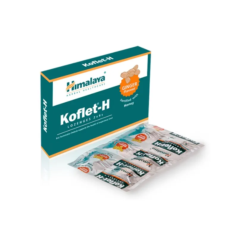 Koflet-h sabor jengibre 12 pastillas, Himalaya