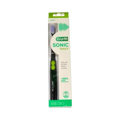 Cepillo elec sonic daily negro pilas 1un, Gum
