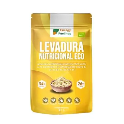 Levadura nutricional sin gluten BIO 250 g, Energy Feelings