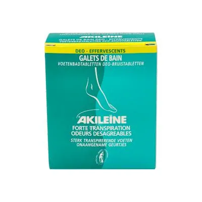 Pastillas deo efervescentes de baño 7 comprimidos, Akileine
