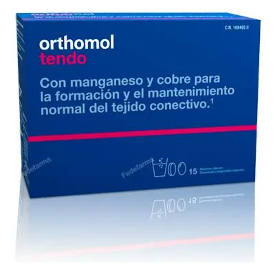 Tendo granulado y comprimidos 15 sobres, Orthomol