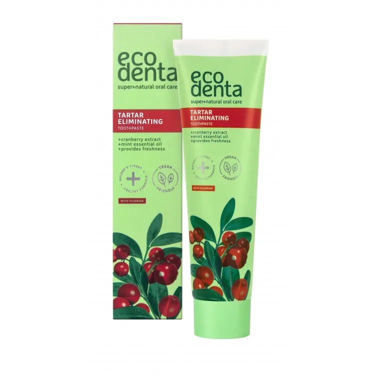 Pasta de Dientes Anti-Sarro Arándano y Menta 100 ml, Ecodenta