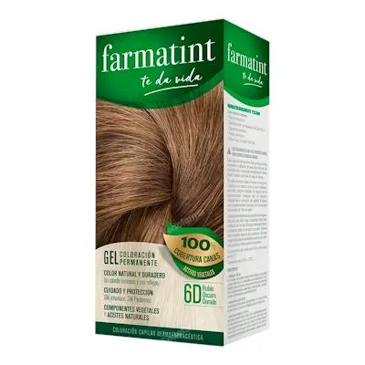 Gel 6D rubio oscuro dorado 135 ml, Farmatint