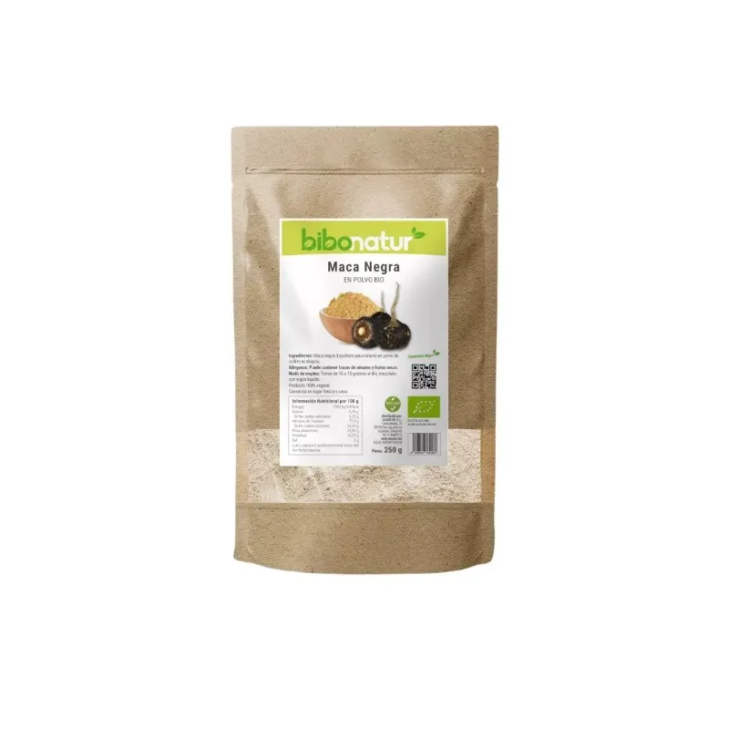 Zwarte maca poeder BIO 250 g, Bibonatur